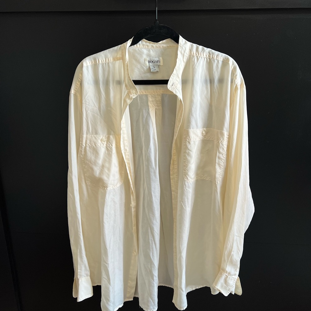 Women's Cream Button Down Shirt